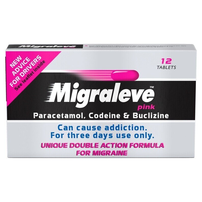 Migraleve Pink - 12 Tablets (Codeine/Paracetamol)