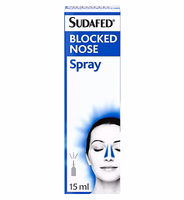 Sudafed Blocked Nose Spray - 15ml