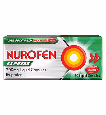 Nurofen Express 200mg - 30 Liquid Capsules