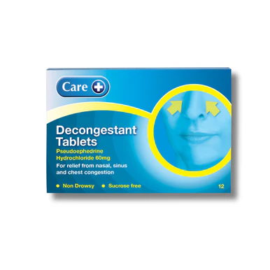 Care Decongestant - 12 Tablets