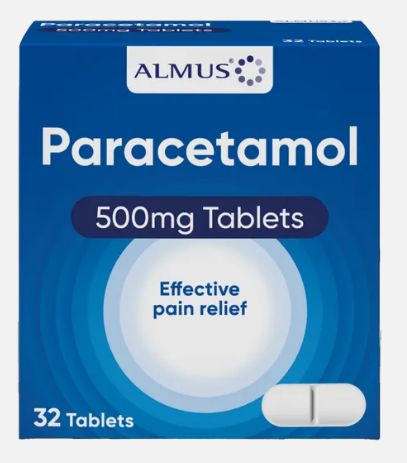 Almus Paracetamol 500mg - 32 Caplets