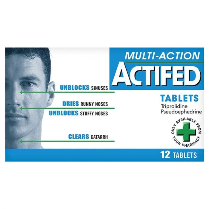 Actifed Multi Action - 12 Tablets