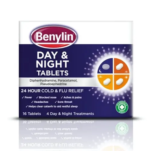 Benylin Day & Night Cold & Flu Relief - 16 Tablets
