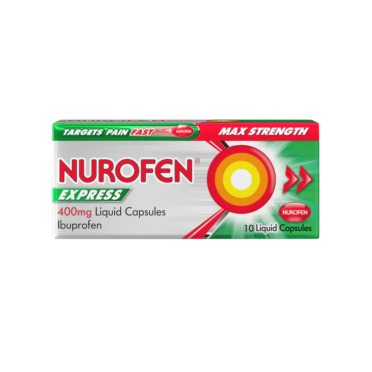 Nurofen Express Max Strength 400mg - 10 Liquid Capsules