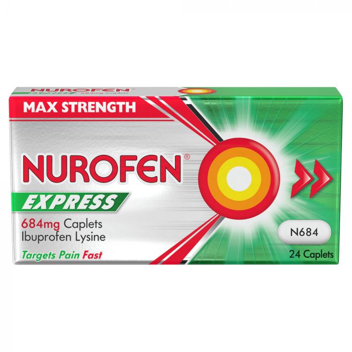 Nurofen Express Max Strength 684mg - 24 Caplets