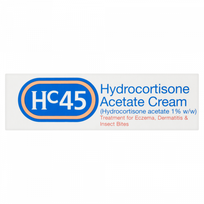 HC45 Hydrocortisone 1% w/w Acetate Cream - 15g