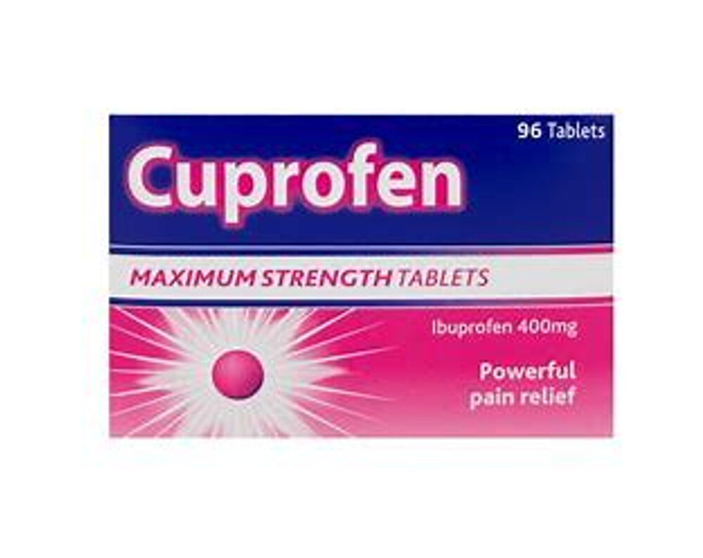 Cuprofen Maximum Strength 400mg – 96 Tablets