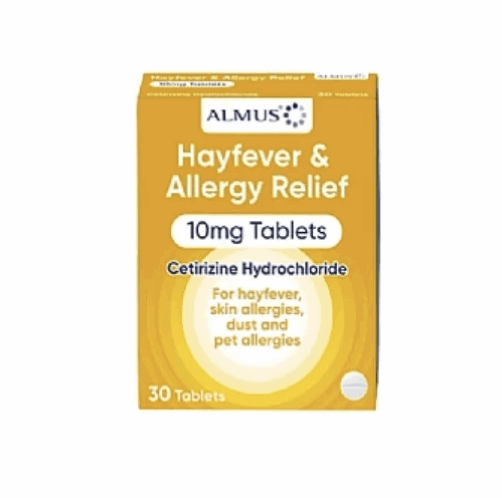 Almus Cetirizine 10mg - 30 Tablets