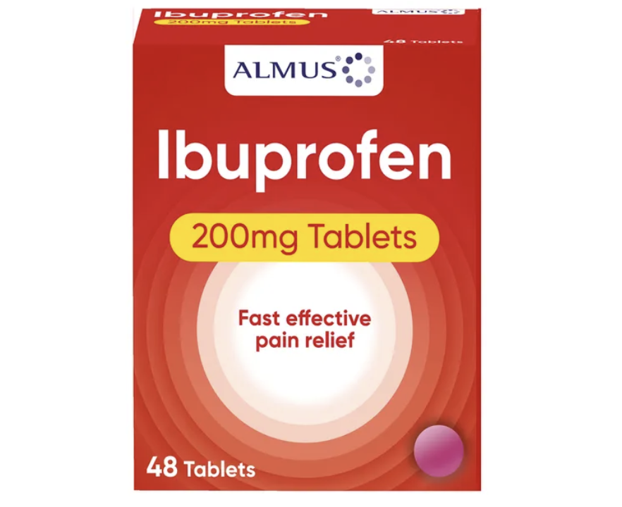 Almus Ibuprofen 200mg - 48 Tablets