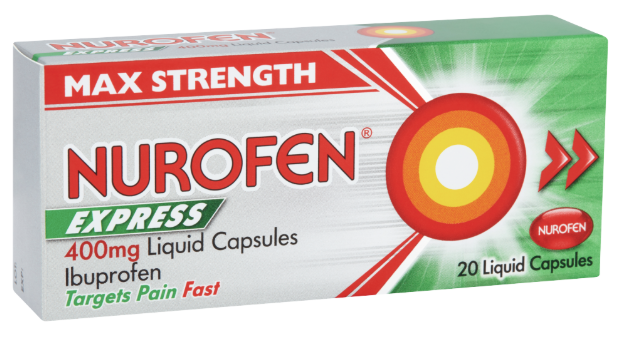 Nurofen Express Max Strength 400mg - 20 Liquid Capsules