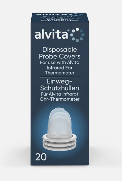 Alvita Disposable Probe Covers For Alvita Infrared Ear Thermometer - 20 Covers