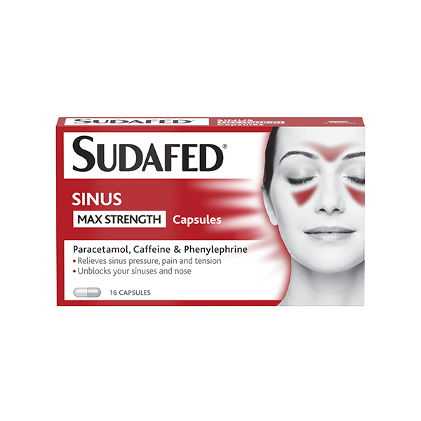 Sudafed Sinus Max strength - 16 Capsules