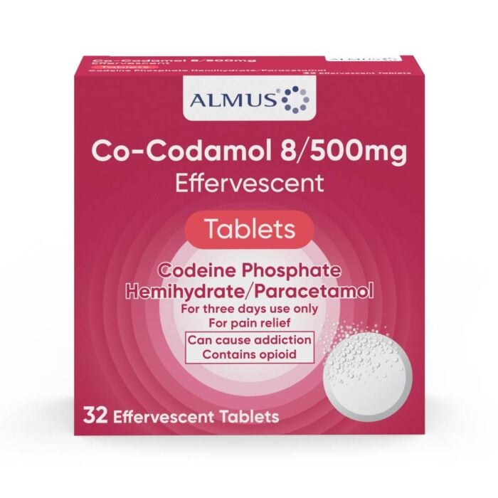 Almus Co-Codamol 8/500mg Effervescent - 32 Tablets