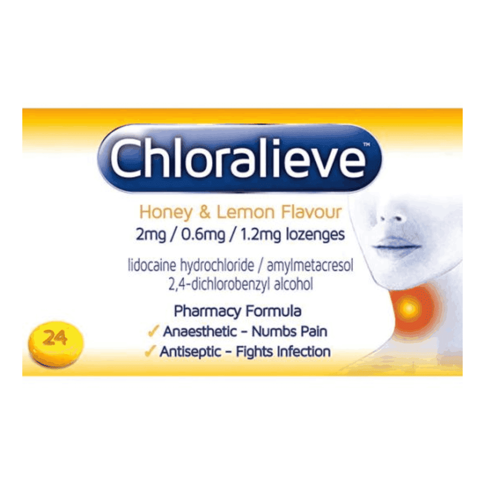 Chloralieve Honey & Lemon - 24 Lozenges