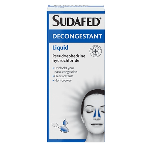 Sudafed Decongestant Liquid - 100ml